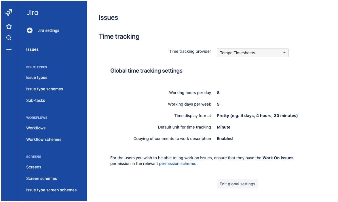Time tracking provider