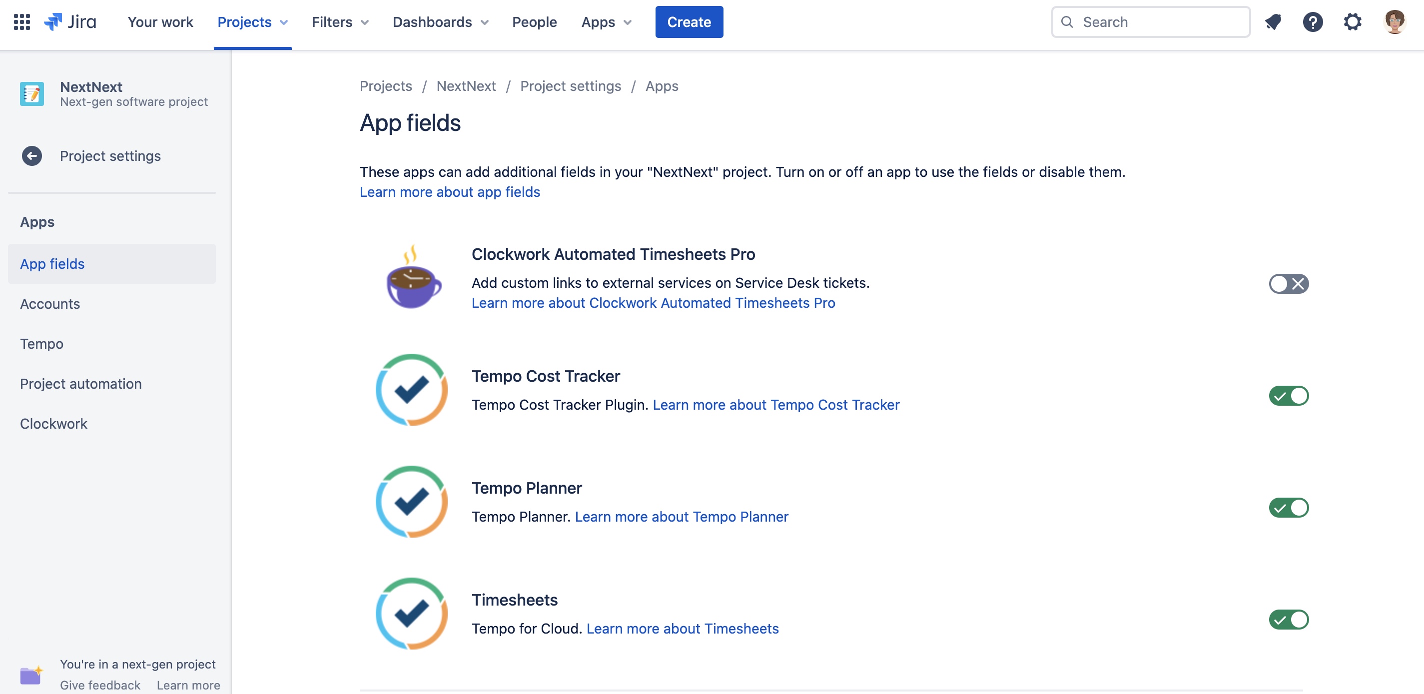 Access App fields