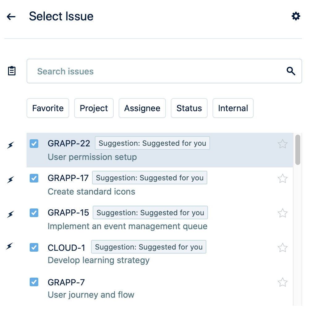 Issue picker