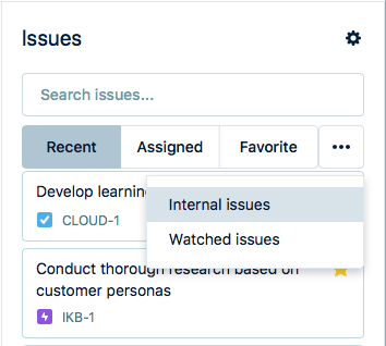 Viewing other lists in the Issue Picker