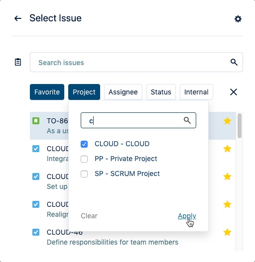 Log time filters