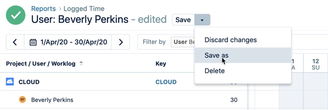 Save reports