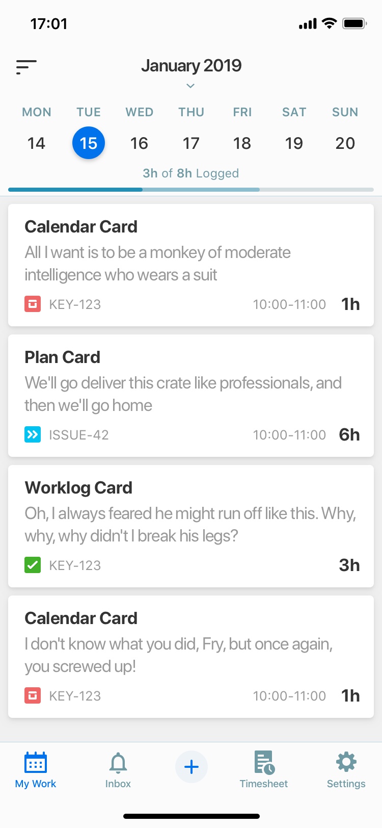 Tempo app calendar