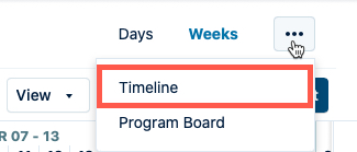 Team Planning Timeline